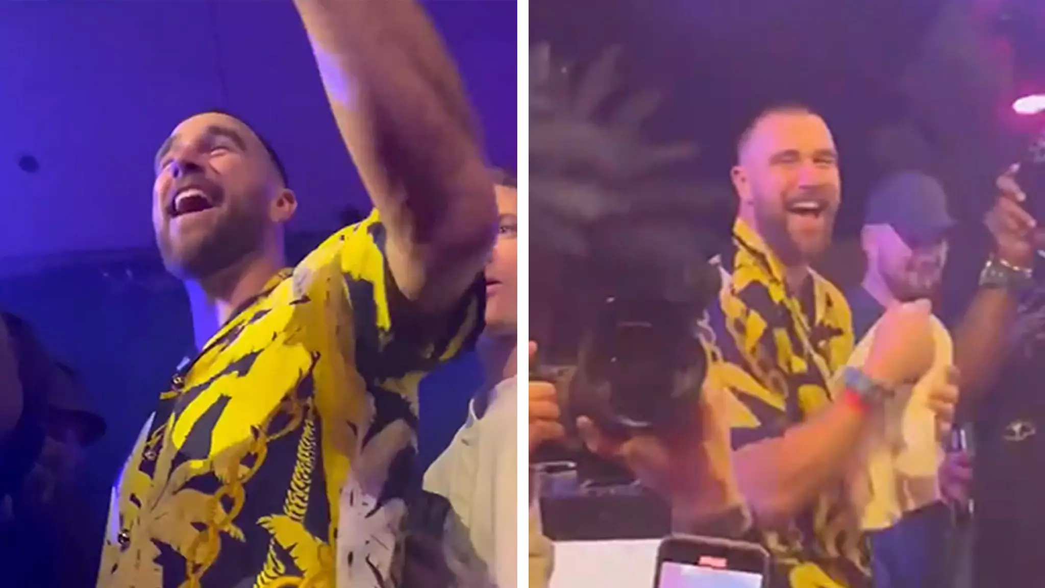 Travis Kelce Sings Taylor Swift at Vegas Celebrity Big