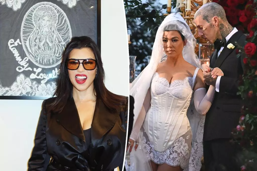 Embracing Wedding Memories with Kourtney Kardashian’s Veil