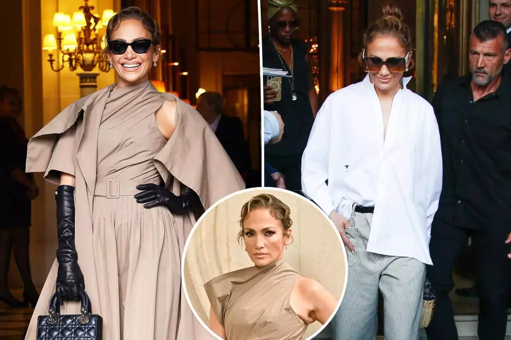 Jennifer Lopez Takes Paris Fashion Week by Storm Amid Divorce Rumors