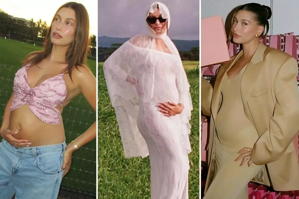 The Best Maternity Fashion Moments of Hailey Bieber