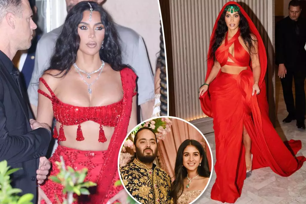 Kim Kardashian Faces Backlash for Wearing Red at Indian Wedding