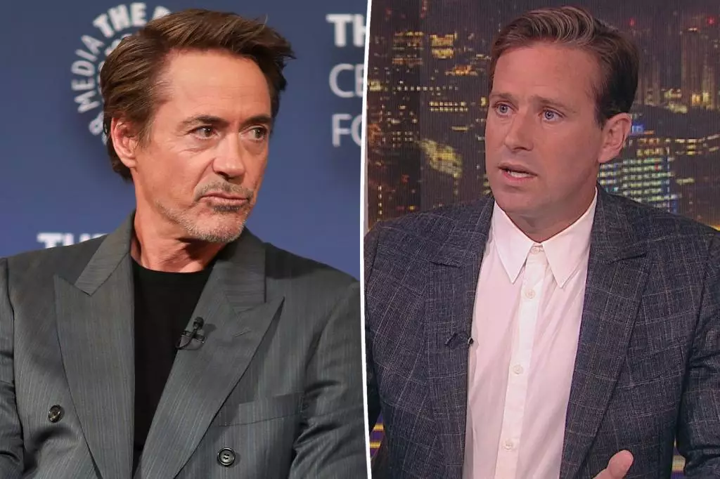 Armie Hammer Denies Rumors of Robert Downey Jr. Paying for Rehab