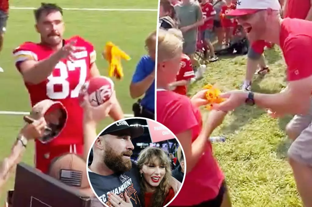 Travis Kelce Makes a Splash at Kansas City Chiefs Training Camp