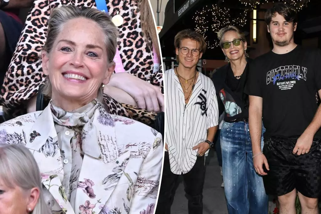 The Rare Public Outing of Sharon Stone and Her Sons