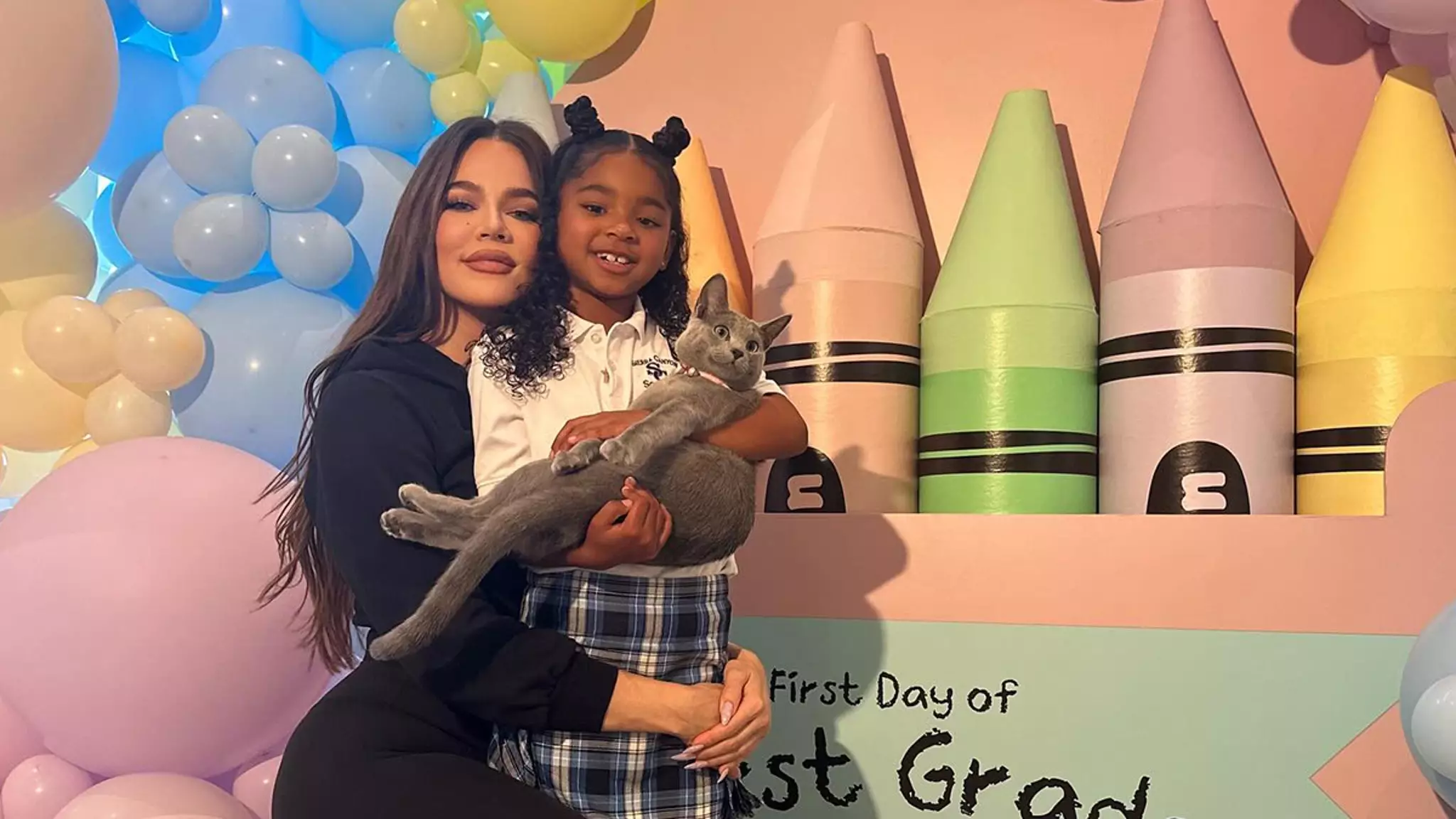 Khloe Kardashian and Tristan Thompson Celebrate True’s First Day of First Grade