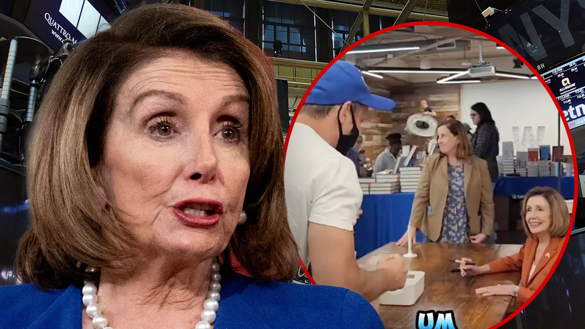 The Pelosi Book Signing Comedy Curveball