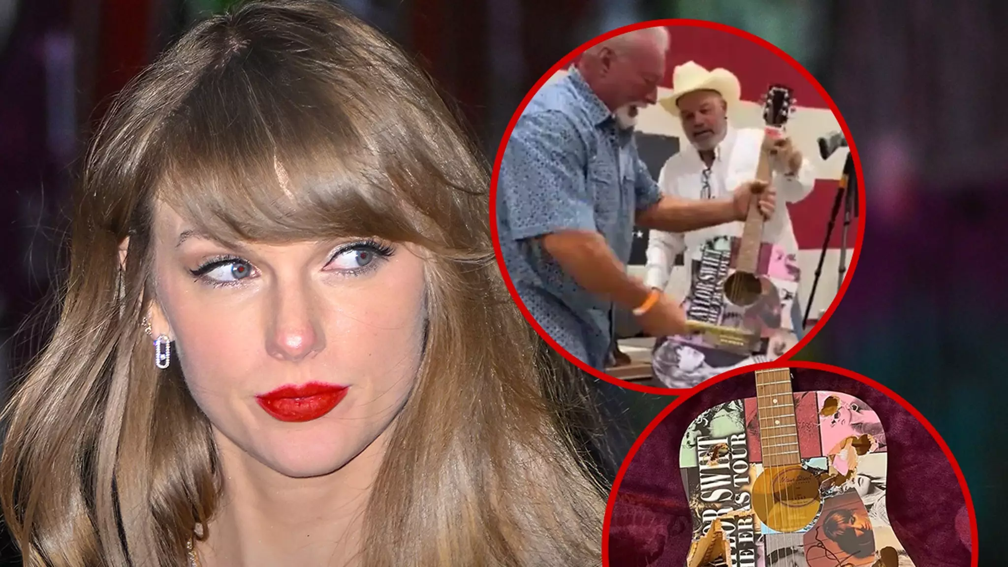 The Costly Smash: A Texas Man’s Viral Moment with Taylor Swift’s Guitar