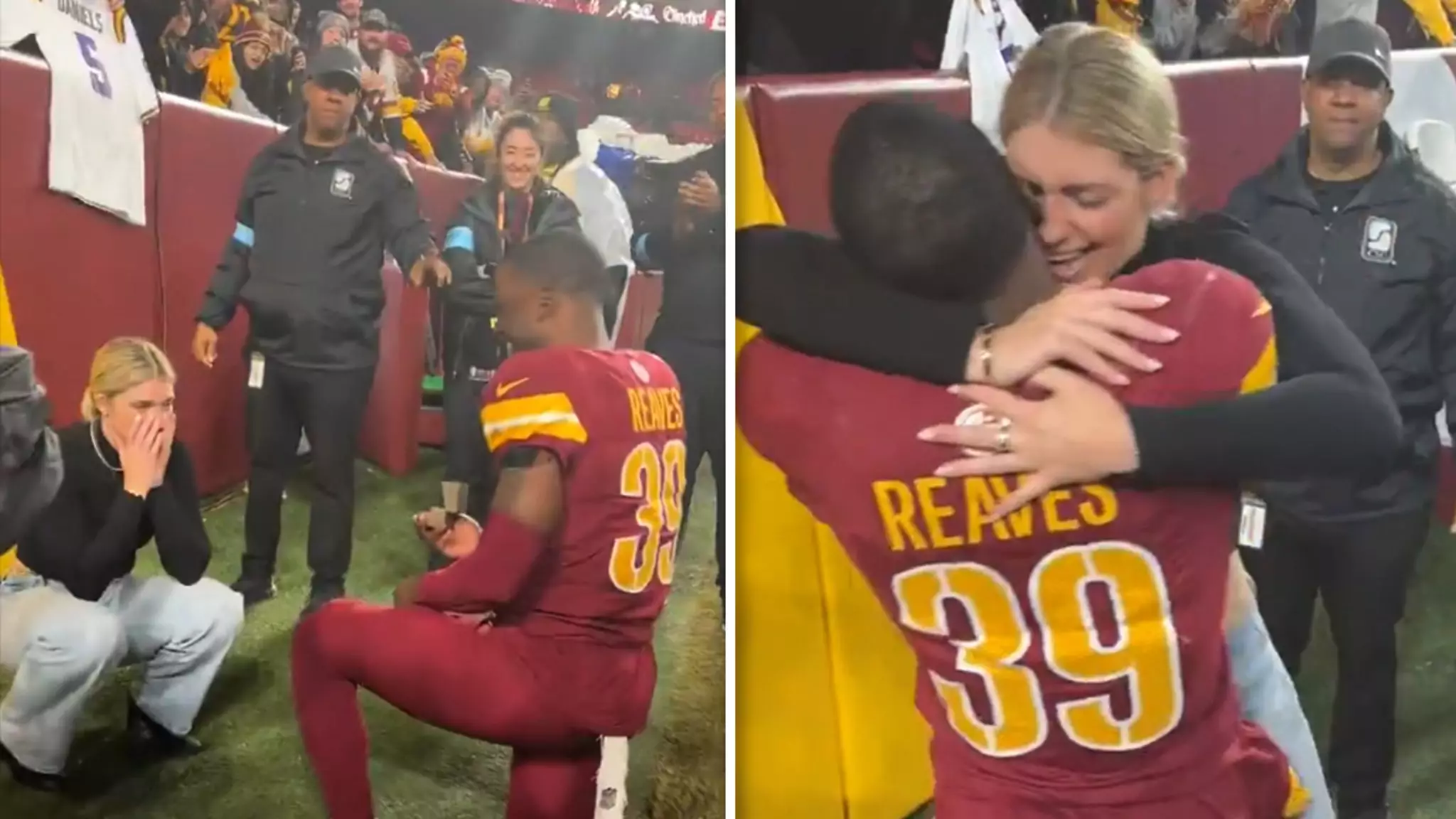 Love and Triumph: Jeremy Reaves’ Memorable Proposal After a Thrilling Game