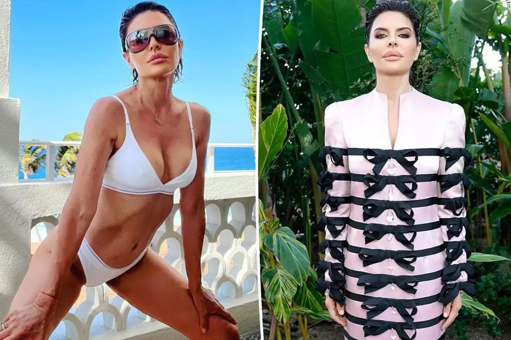 Gift-Wrapped Glamour: Lisa Rinna’s Daring Fashion Statement